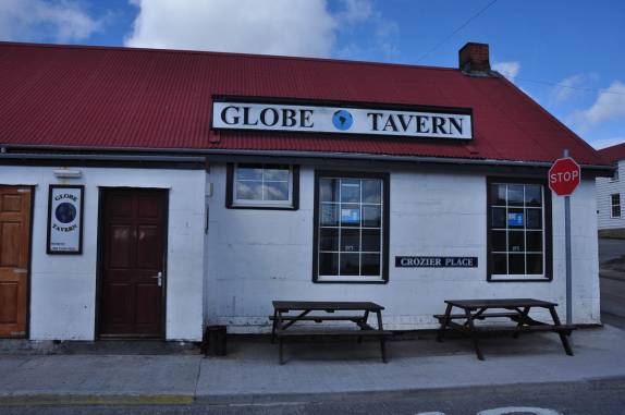 Um dos pubs de Port Stanley, a capital de Falkland